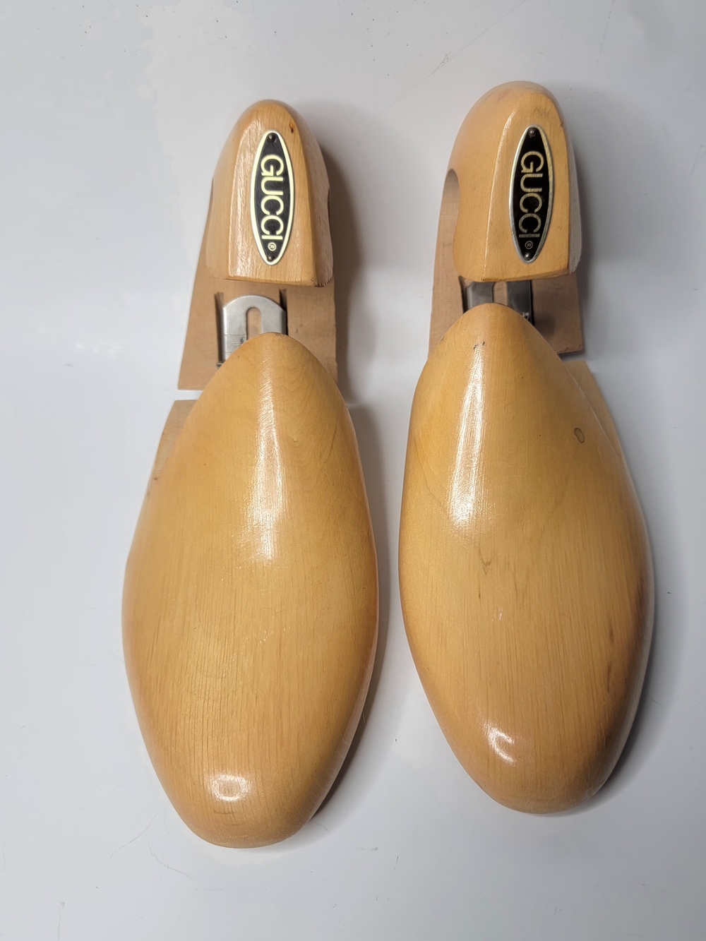 Gucci Vintage D. Mackay. New York Adjustable Wooden Shoe Tree Stretchers